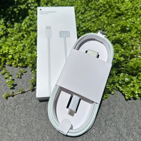 APPLE - CABLE CARGADOR USB-C A MAGSAFE 3 (2M) TRENZADO COLOR SILVER MACBOOK